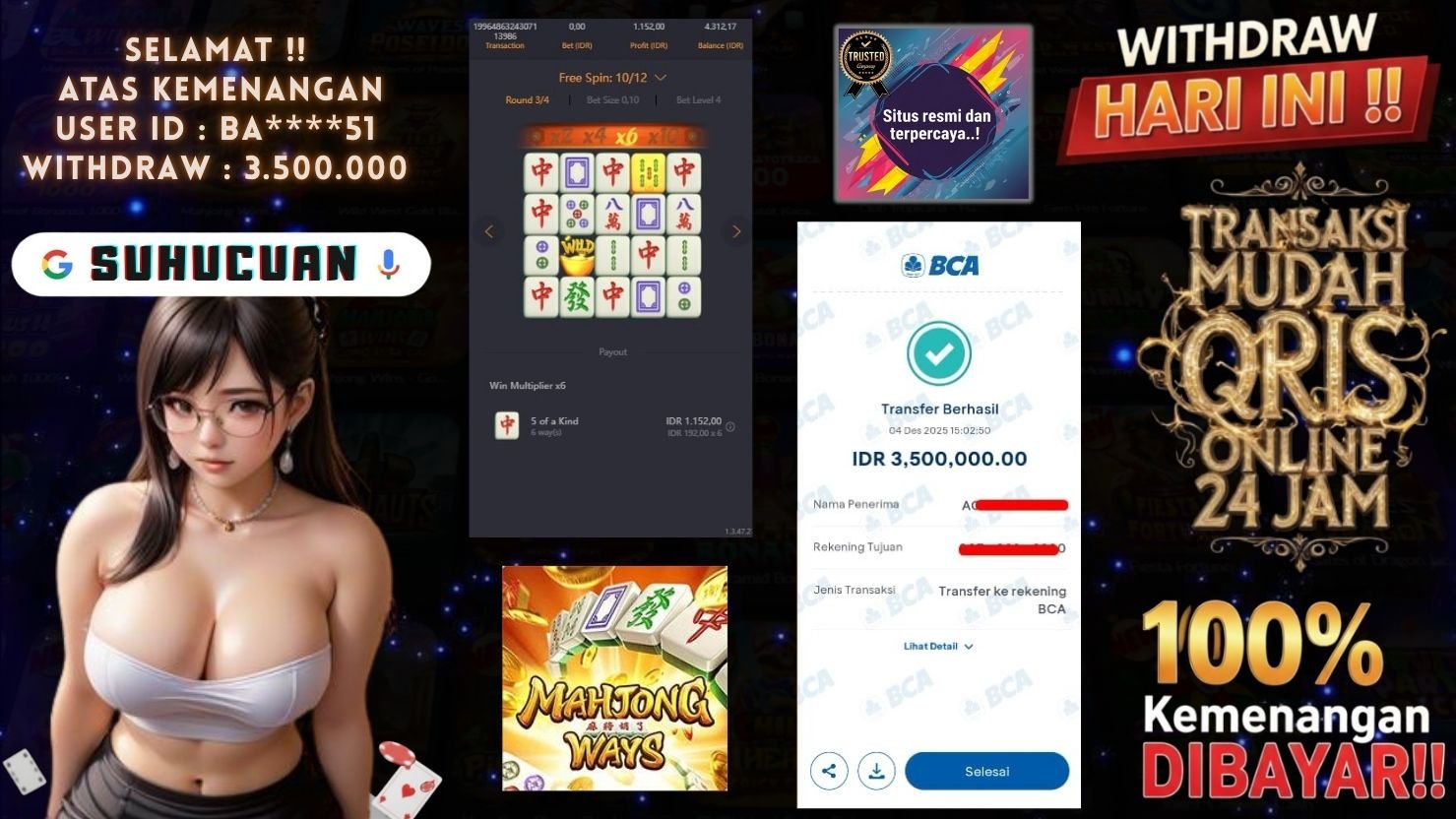 SUHUCUAN JACKPOT SLOT MAHJONG WAYS